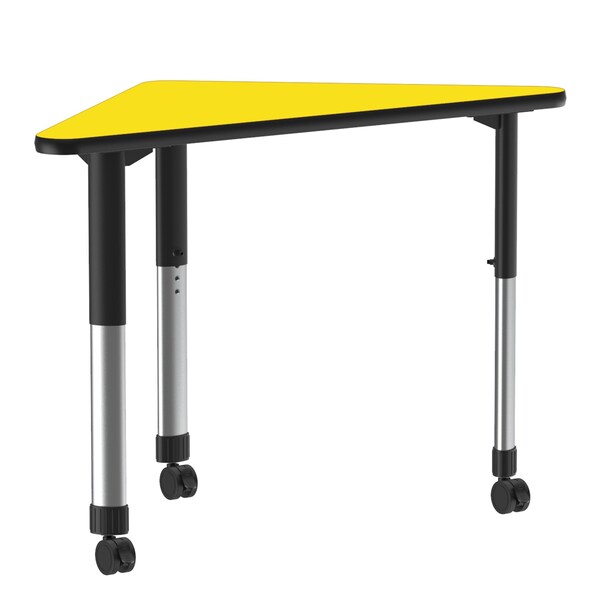 HPL Collaborative Desk - Casters - Wing
